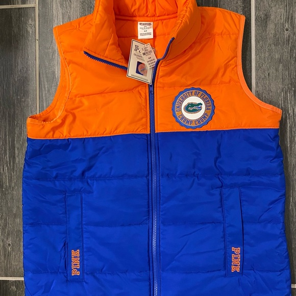 Victoria's Secret Jackets & Blazers - Victoria’s Secret PINK University Of Florida Gators Puffer Vest M NWT New